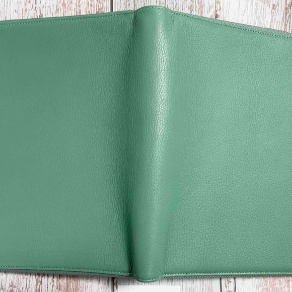 Brand New Gillio Firenze A5 Zip Appunto Epoca Aqua Organizer/Folio - Picture 5 of 6